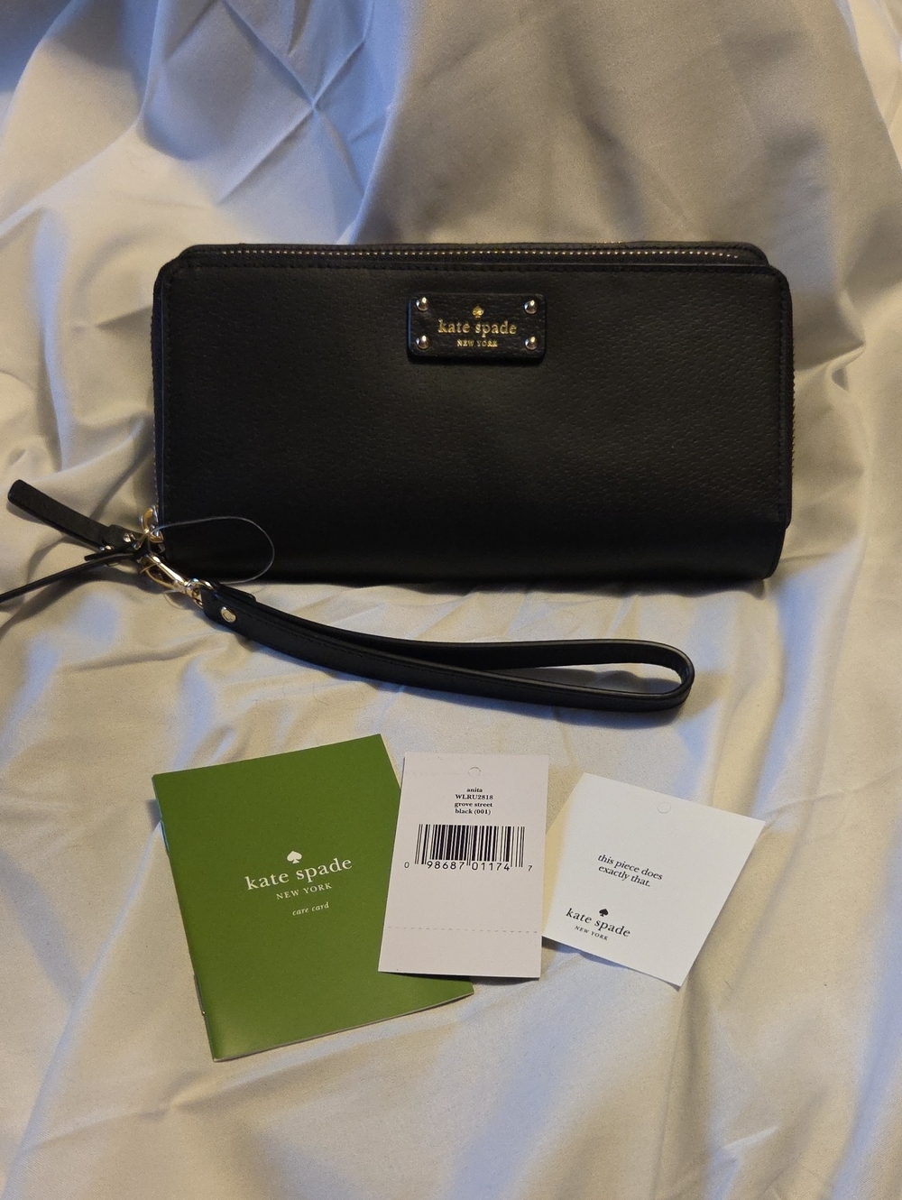 kate spade Black Wristlet